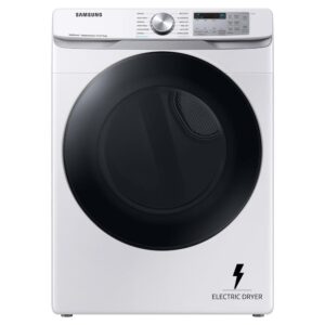 7.5 cu. ft. Smart Stackable Vented Electric Dryer with Steam Sanitize+ in White