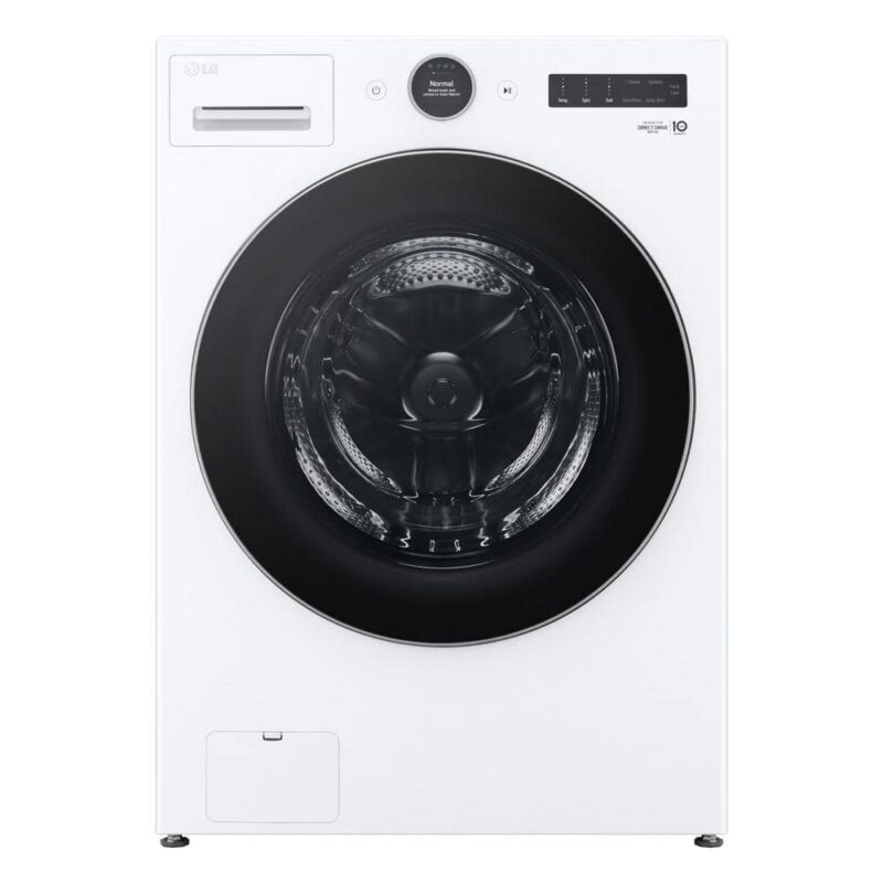 WM5500HWA 4.5 cu. ft. Stackable Smart Front Load Washer in White with AI Digital Dial, Steam and TurboWash360