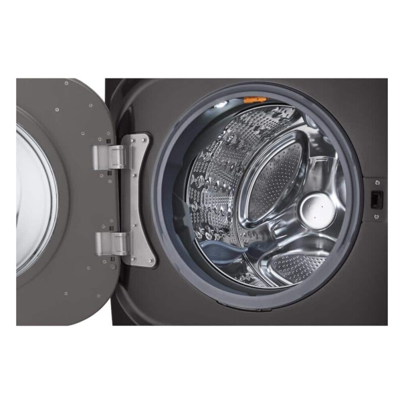 WM8900HBA 5.2 cu. Ft Stackable SMART Front Load Washer in Black Steel with Steam & Turbowash Technology