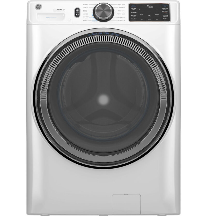 GFW655SSVWW GE® ENERGY STAR® 5.0 cu. ft. Capacity Smart Front Load Steam Washer with SmartDispense™ UltraFresh Vent System with OdorBlock™ and Steam